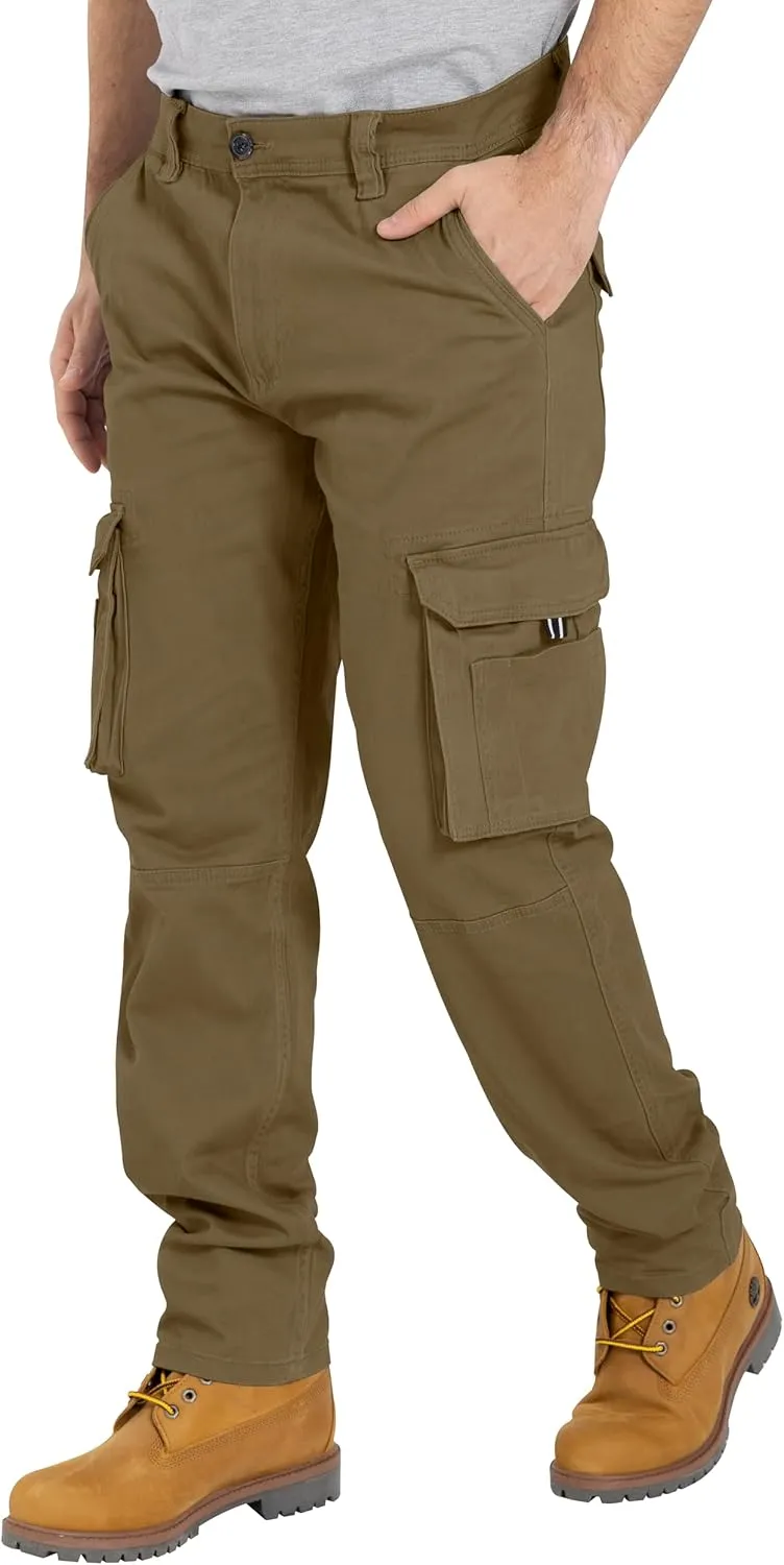 Alamo Casual Cargo Pants for Men - Stretchable, Regular Fit Cargo Work Pants for Men - 6 Pocket Outdoor Mens Work Pants