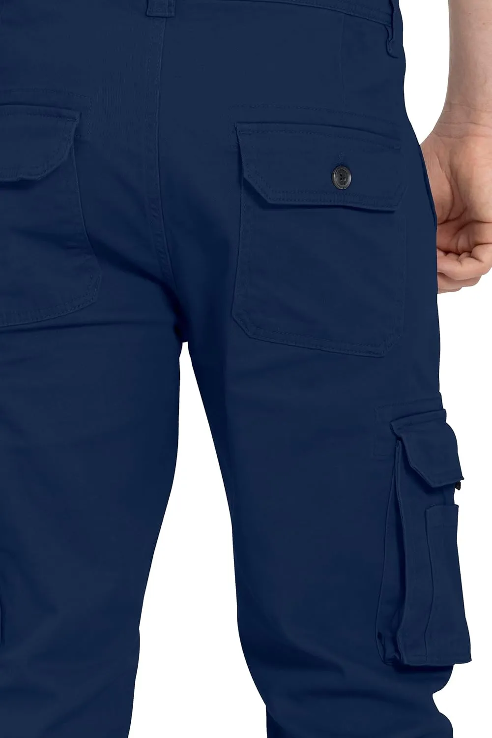 Alamo Casual Cargo Pants for Men - Stretchable, Regular Fit Cargo Work Pants for Men - 6 Pocket Outdoor Mens Work Pants