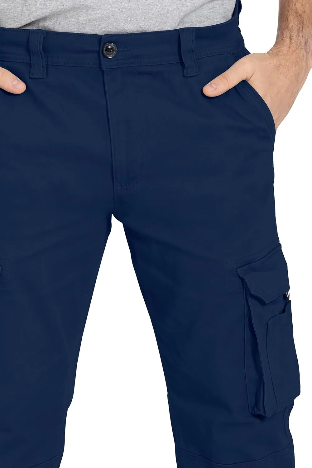 Alamo Casual Cargo Pants for Men - Stretchable, Regular Fit Cargo Work Pants for Men - 6 Pocket Outdoor Mens Work Pants