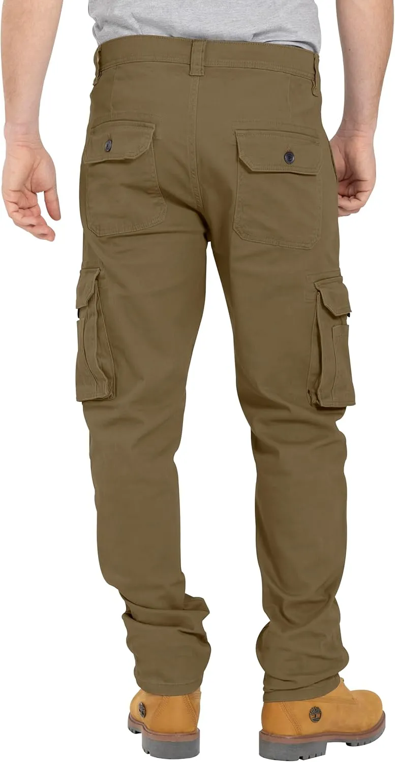 Alamo Casual Cargo Pants for Men - Stretchable, Regular Fit Cargo Work Pants for Men - 6 Pocket Outdoor Mens Work Pants