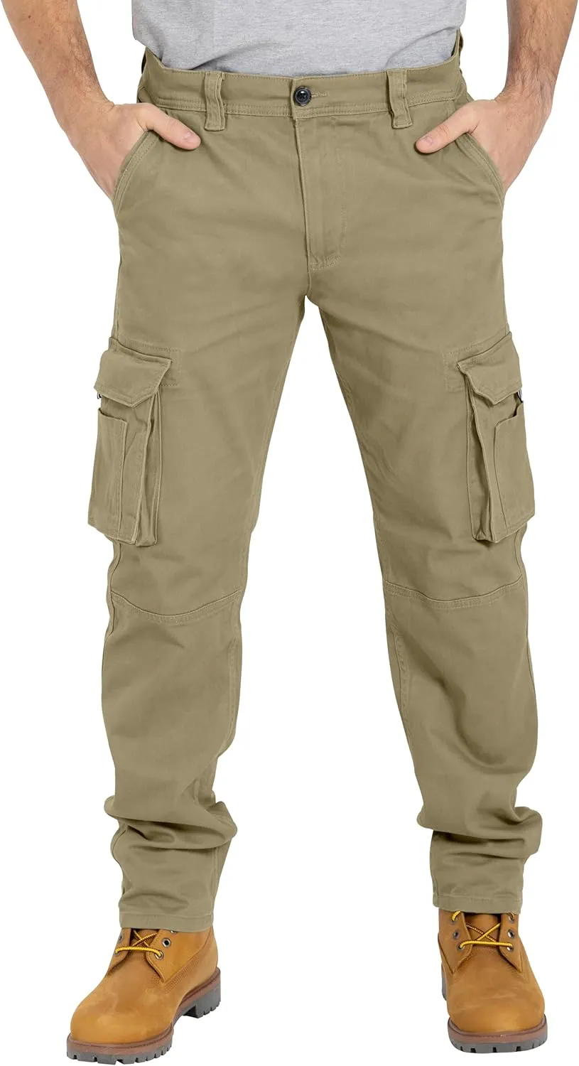 Alamo Casual Cargo Pants for Men - Stretchable, Regular Fit Cargo Work Pants for Men - 6 Pocket Outdoor Mens Work Pants