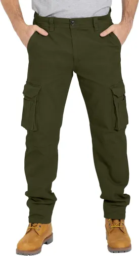 Alamo Casual Cargo Pants for Men - Stretchable, Regular Fit Cargo Work Pants for Men - 6 Pocket Outdoor Mens Work Pants