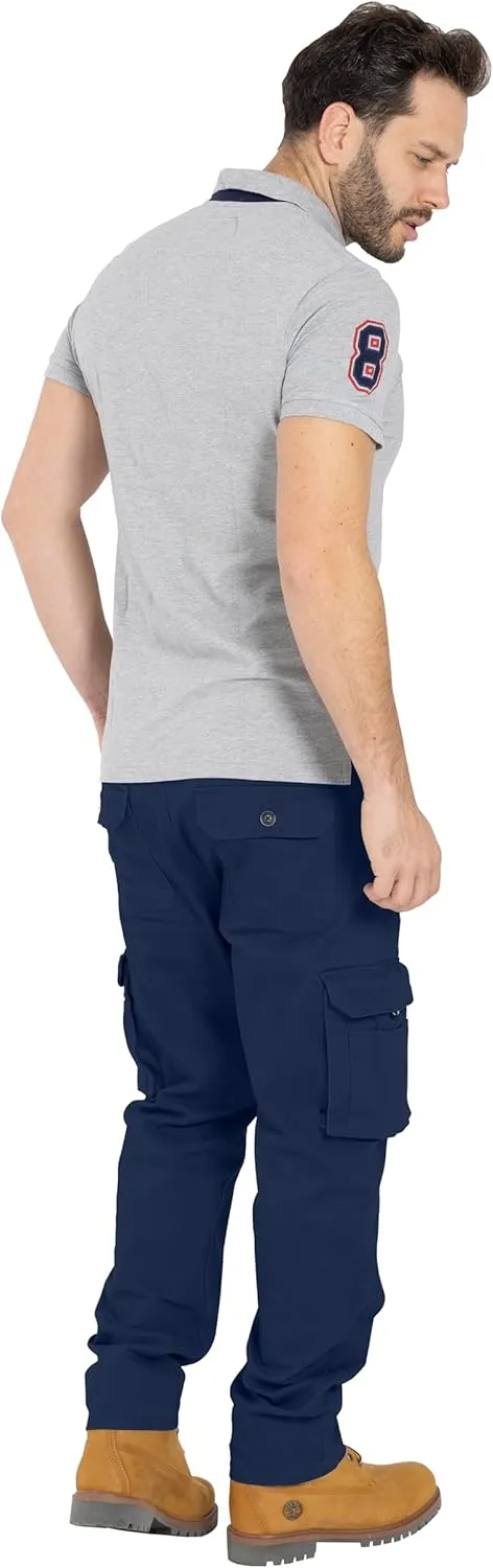 Alamo Casual Cargo Pants for Men - Stretchable, Regular Fit Cargo Work Pants for Men - 6 Pocket Outdoor Mens Work Pants