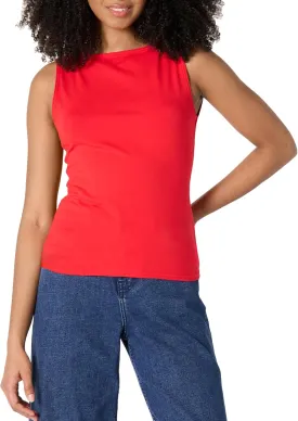 Amazon Essentials Women's Slim-Fit Rib Knit Boatneck Layering Tank