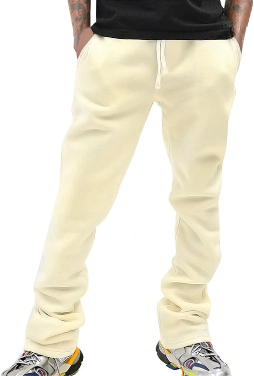 Athletic Joggers for Men Men's Padded Drawstring Sweatpants Jogging Sweatpants High Comfort Water Resistant Quickdry