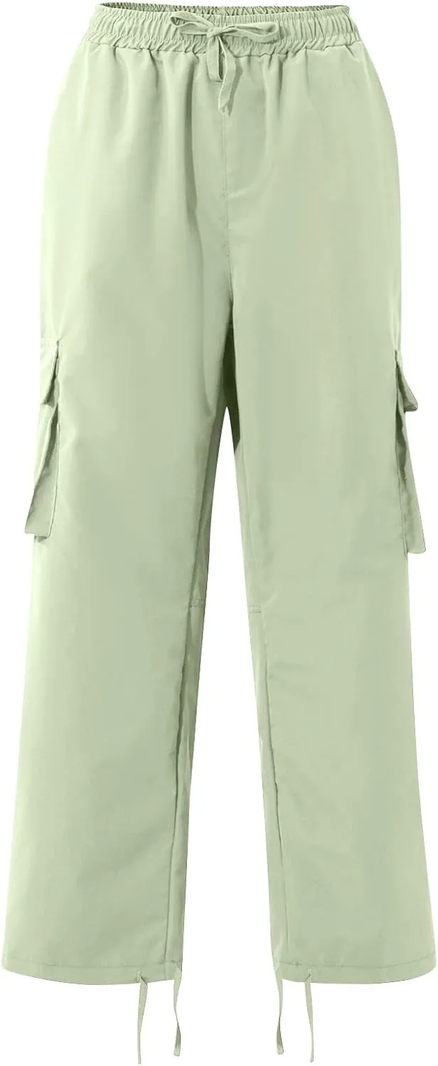 Cargo Pants for Men Baggy Drawstring Elastic Waist Sweatpants Stylish with Pockets Work Pants 2024 Joggers Trousers
