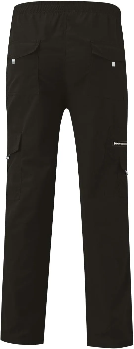 Casual Jogger Pants for Men Breathable Relaxed Fit Chino Outdoor Cargo Pants Workout Lightweight Twill Jogging Sweatpants