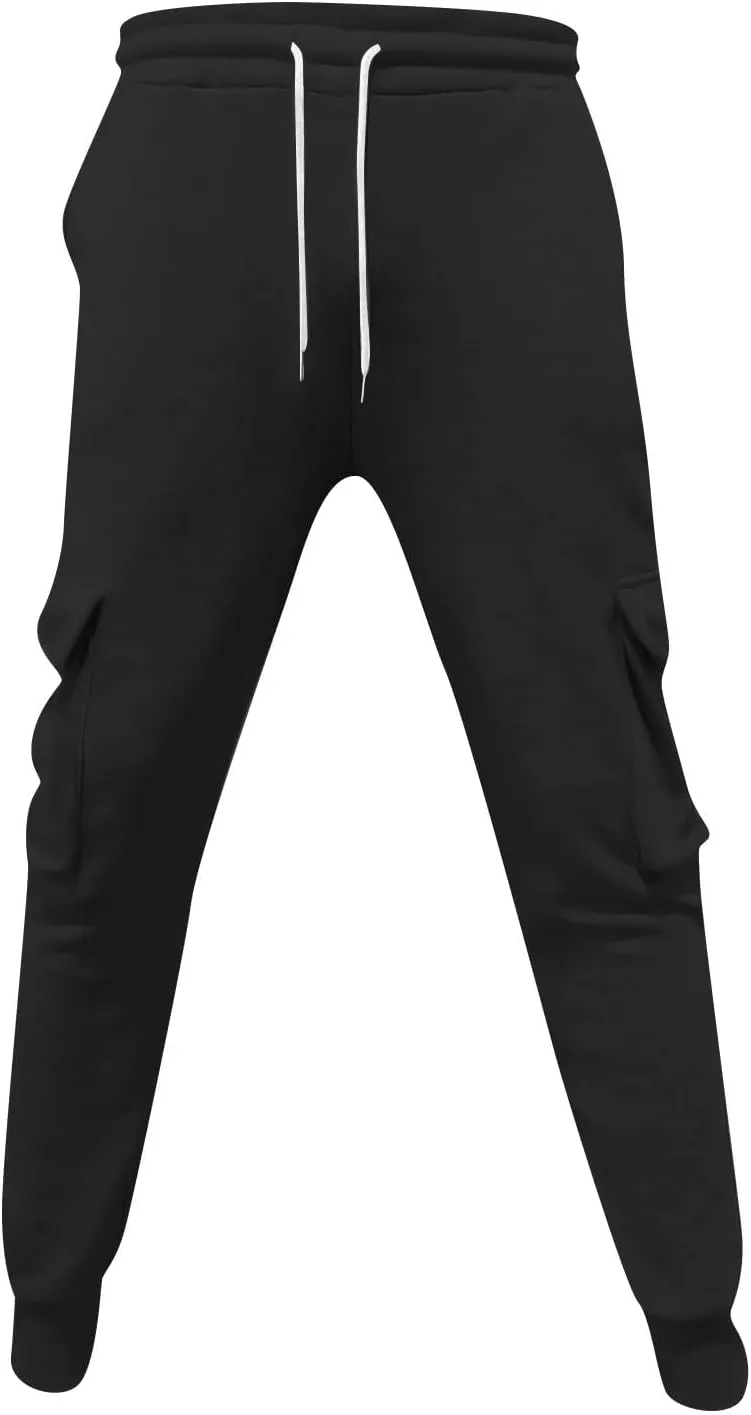 Casual Jogger Pants for Men Breathable Relaxed Fit Chino Outdoor Cargo Pants Workout Slim Fit Twill Jogging Sweatpants
