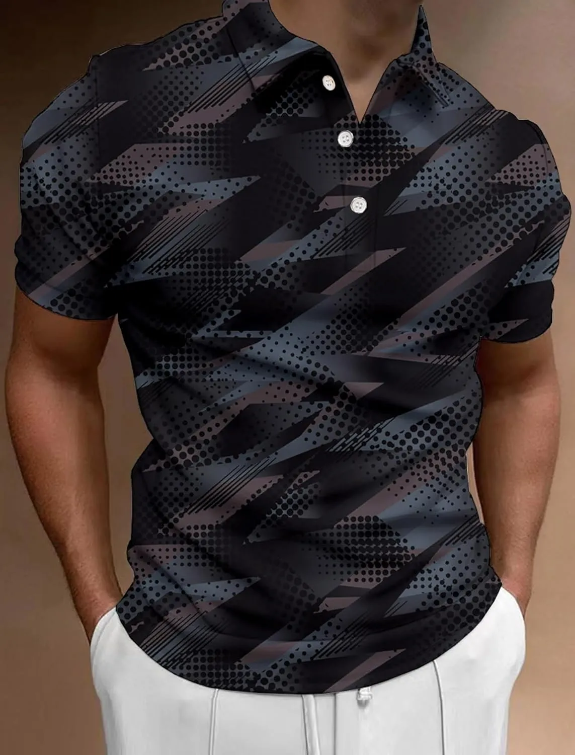 Golf Shirts for Men Funny: Hawaiian Golf Polo Shirt Dry Fit