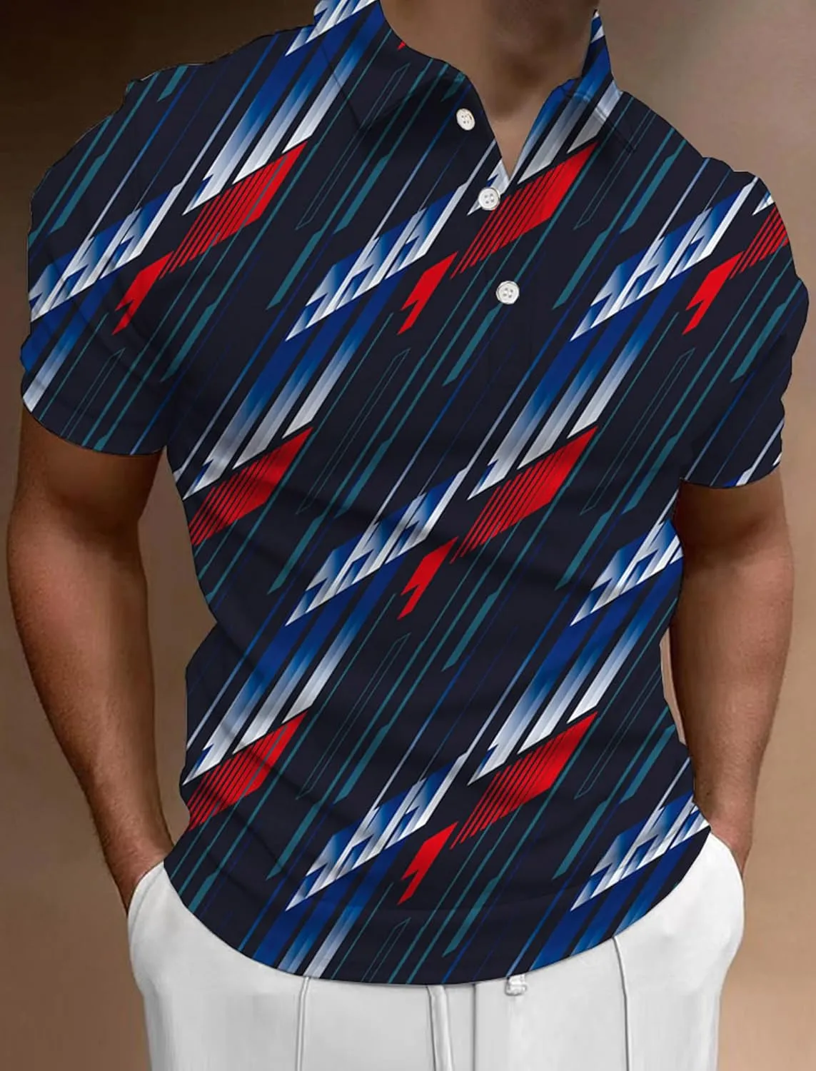 Golf Shirts for Men Funny: Hawaiian Golf Polo Shirt Dry Fit