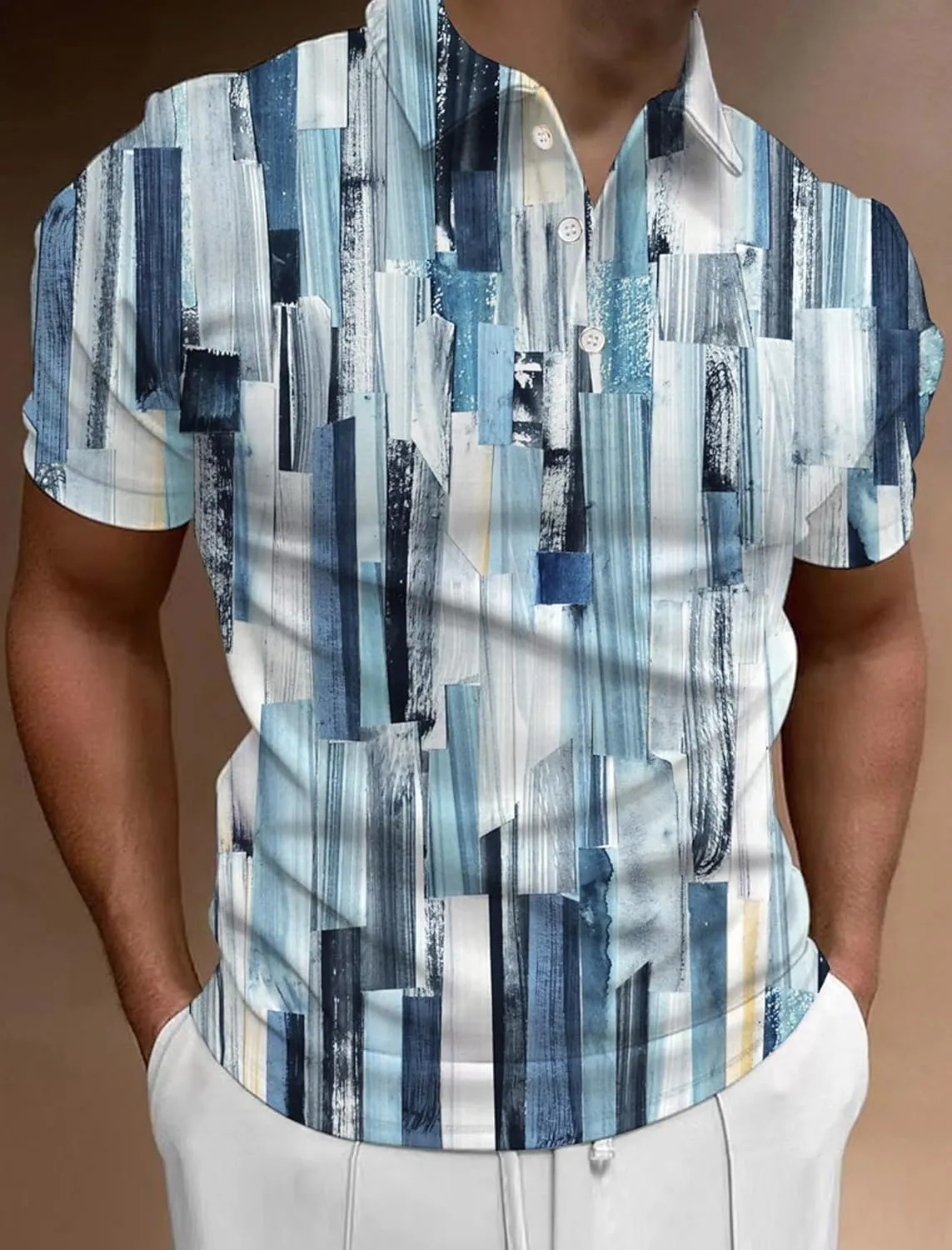 Golf Shirts for Men Funny: Hawaiian Golf Polo Shirt Dry Fit