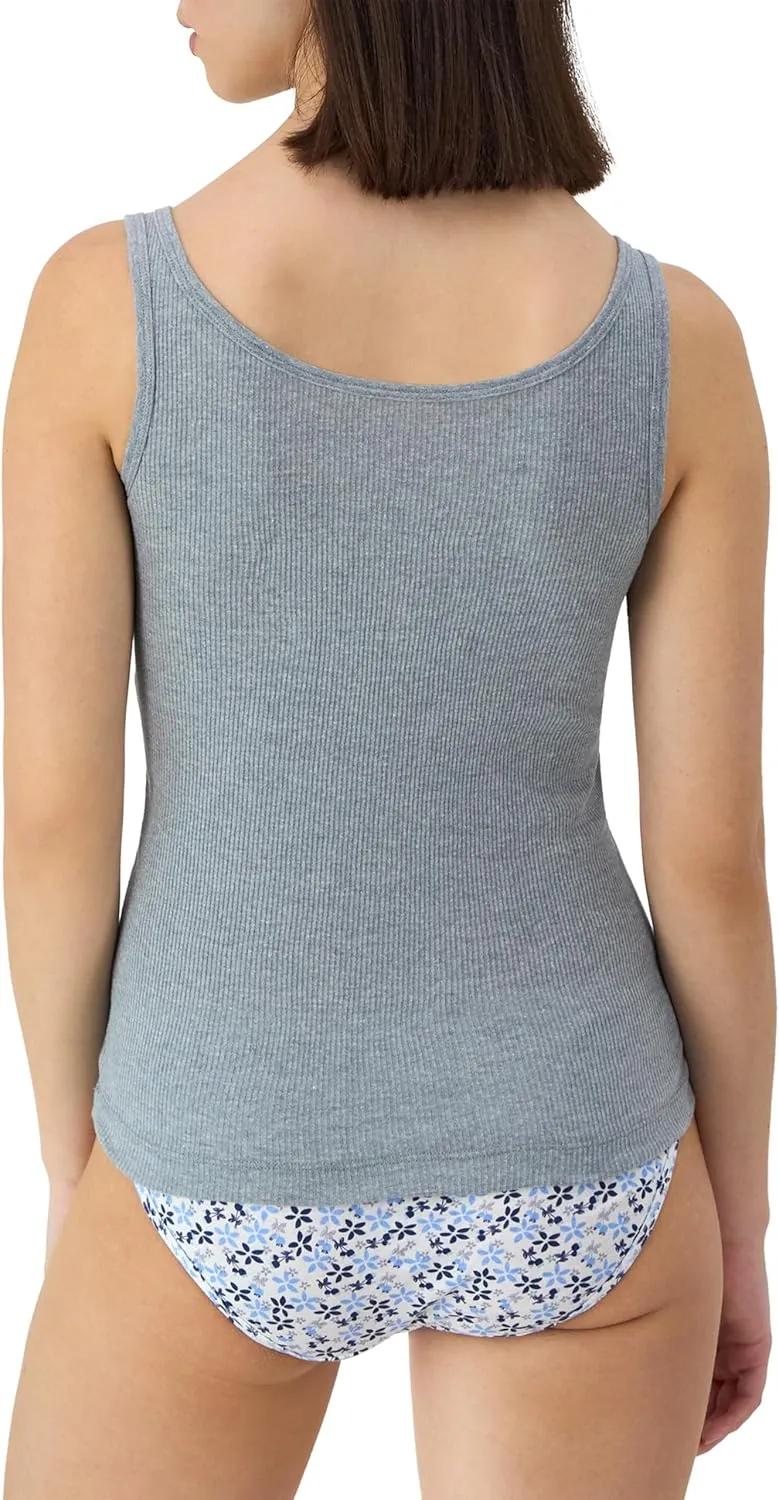 Hanes Originals Pack, Soft Cotton Rib Tank Tops for Women, 4-Pack