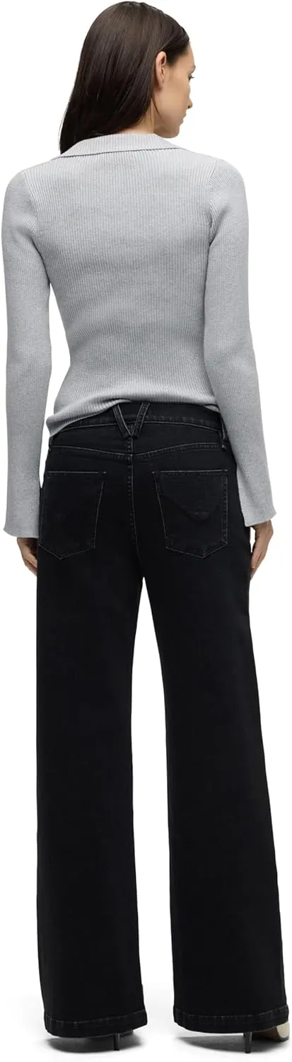 HUDSON Women's Jodie High Rise Loose Fit Wide Leg Jean
