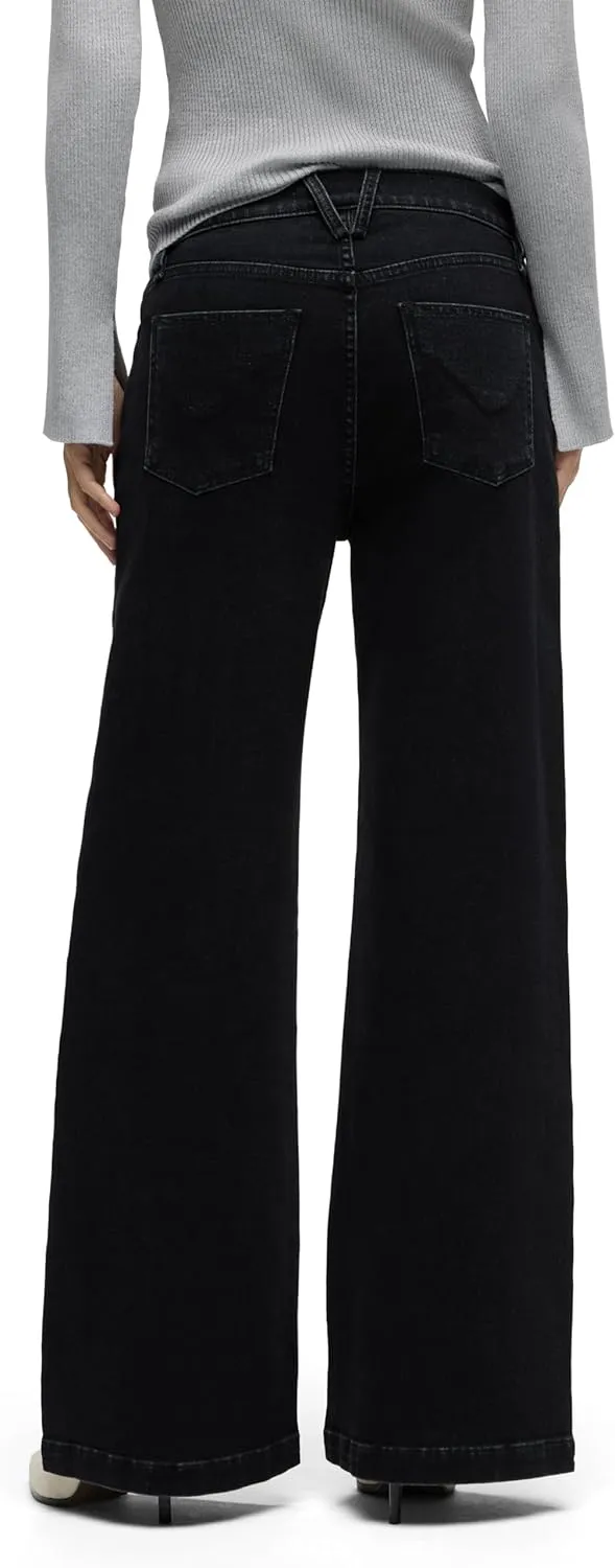 HUDSON Women's Jodie High Rise Loose Fit Wide Leg Jean