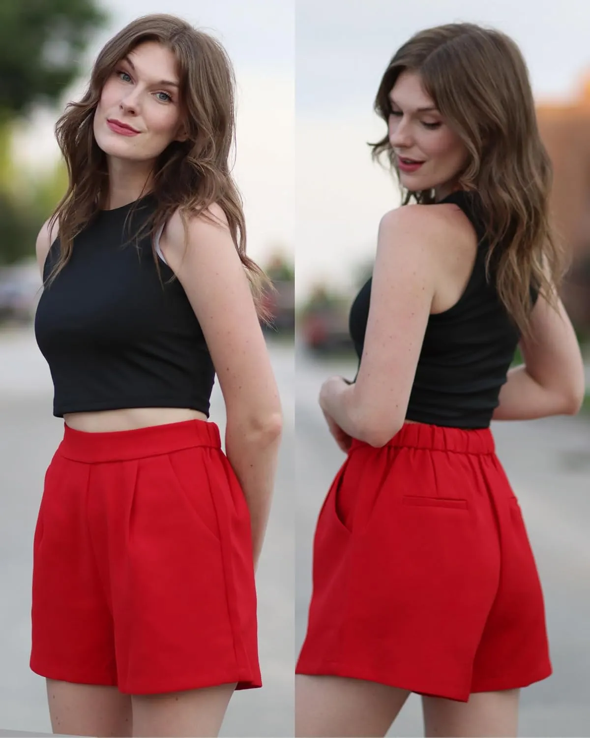 luvamia 2024 Dress Shorts for Women High Waisted Business Casual Outfits for Work Summer Pleated Short Dressy Shorts