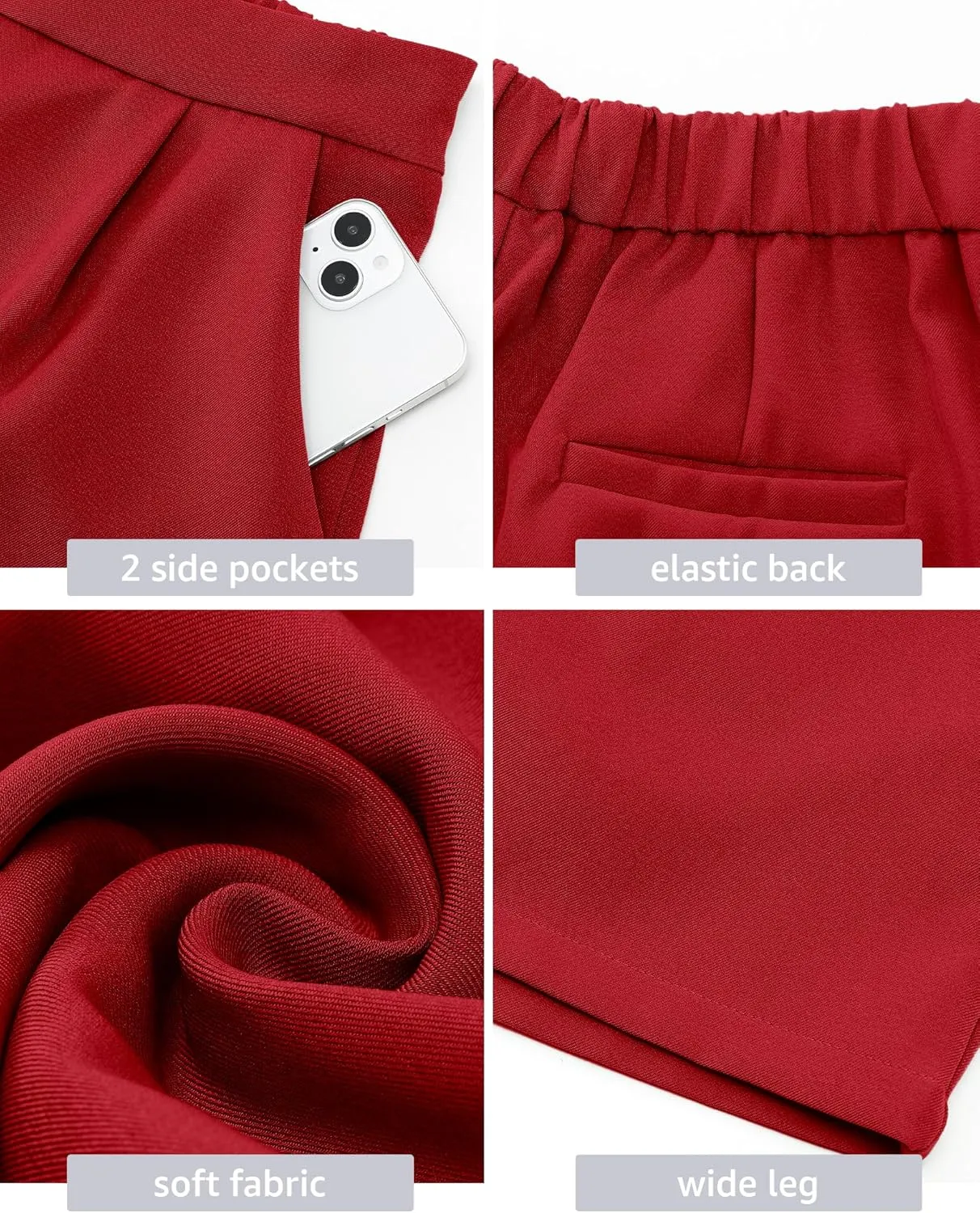 luvamia 2024 Dress Shorts for Women High Waisted Business Casual Outfits for Work Summer Pleated Short Dressy Shorts