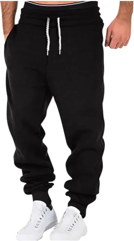 Men's Casual Cargo Joggers Drawstring Straight Leg Breathable Chino Pants Travel Comfy Twill Jogging Sweatpants