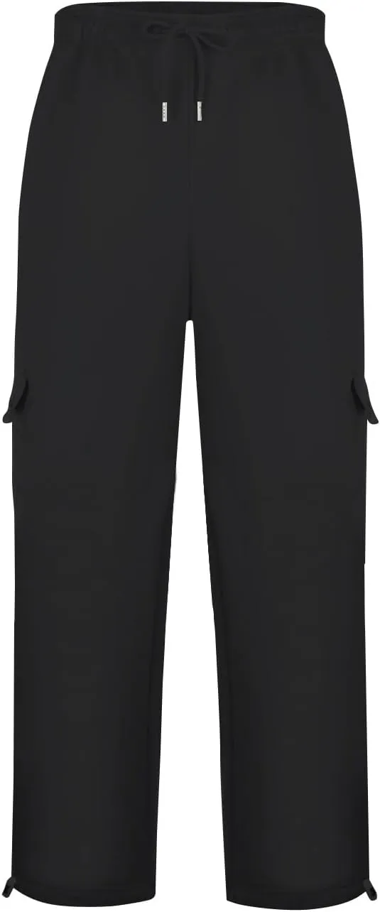 Men's Casual Jogger Pants Breathable Chino Relaxed Fit Outdoor Cargo Pants Workout Baggy Twill Jogging Sweatpants
