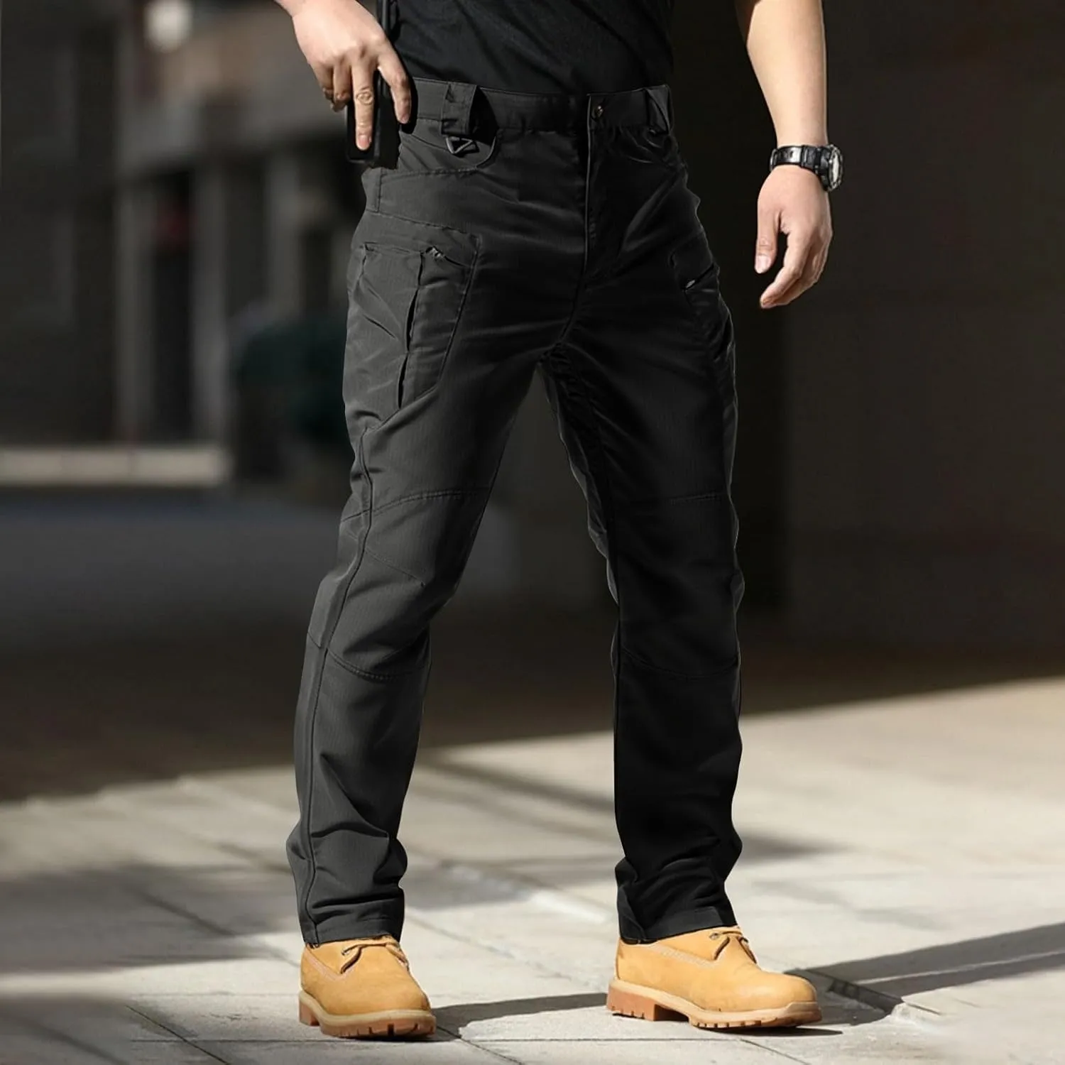 Mens Chinos Pants Athletic Substantial Joggers Climb Slim Fit Biking Quick Dry Lightweight Carpenter Slacks