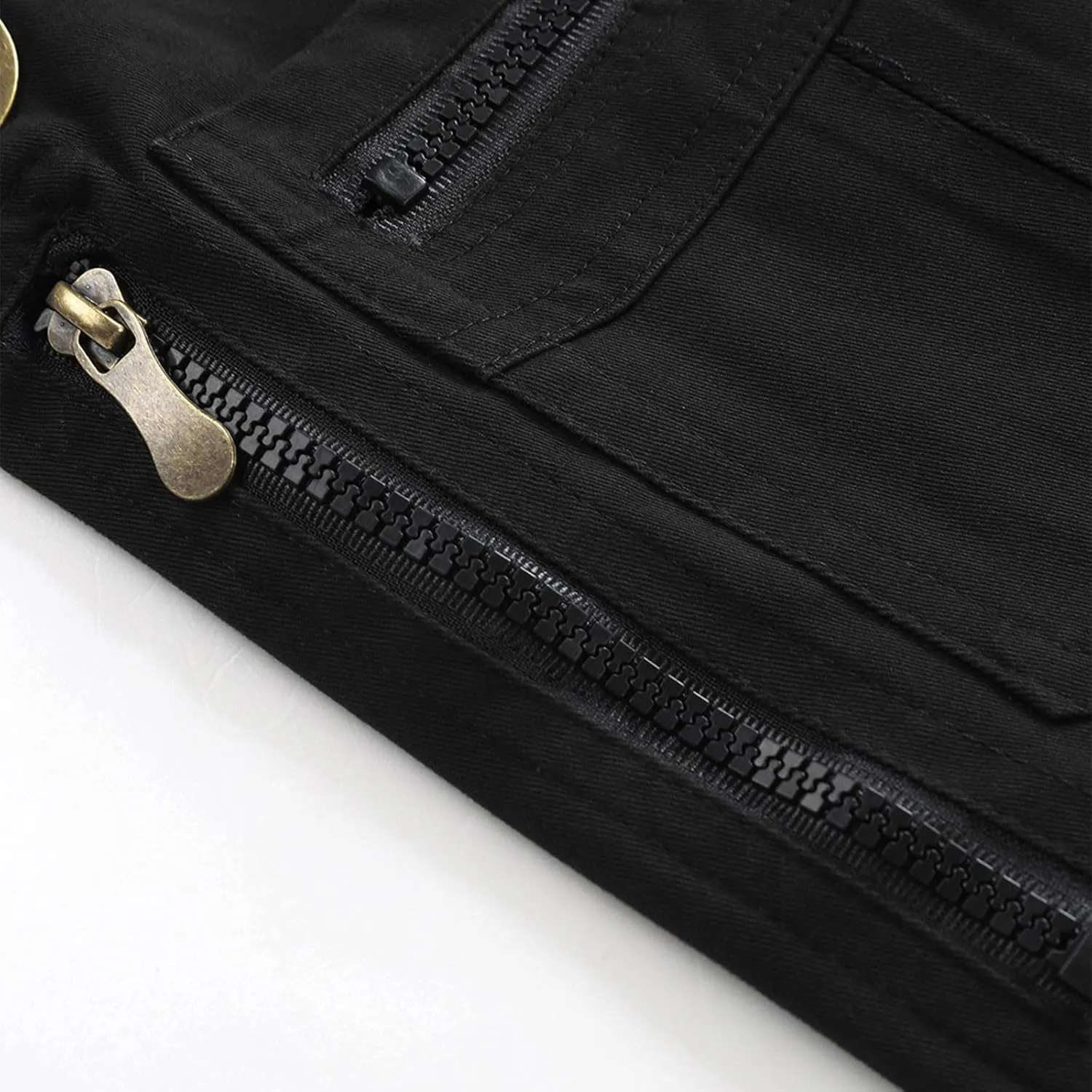 Men's Work Cargo Pants Utility Elastic Waist Pockets Zipper Lightweight Tactical Pants Stretch Jogging Sweatpants