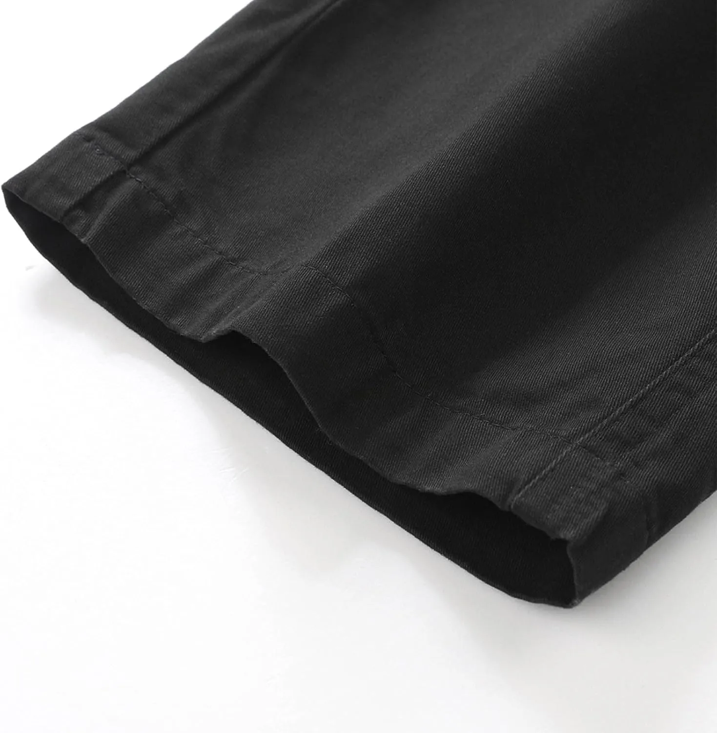 Men's Work Cargo Pants Utility Elastic Waist Pockets Zipper Lightweight Tactical Pants Stretch Jogging Sweatpants