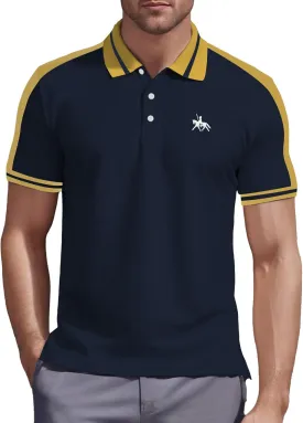 Polo Shirts for Men, Short Sleeve Slim Fit Shirts Casual Collar Shirt