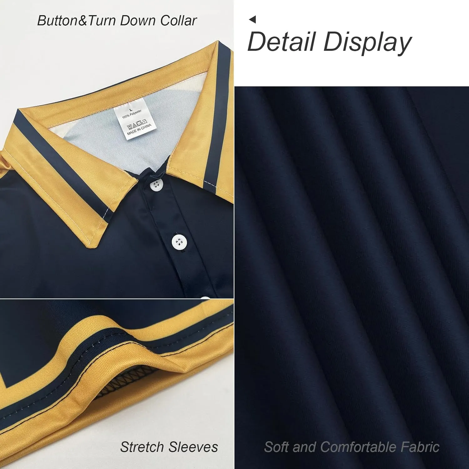 Polo Shirts for Men, Short Sleeve Slim Fit Shirts Casual Collar Shirt