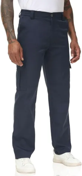 Soojun Men's Elastic Waist Relaxed Fit Stretch Cargo Pant