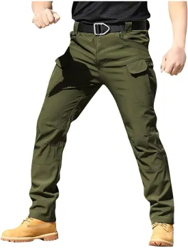 Tactical Pants for Men Relaxed Fit Ripstop Work Cargo Pants Stretch Flex Camo Hiking Pant Multi Pockets Outdoor Clothing