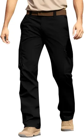 Tactical Pants for Men Slim Fit Ripstop Trousers Training Tapered Going Out Water Resistant Loose Carpenter Sweatpants