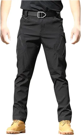 Tactical Pants for Men Stretch Ripstop Waterproof Utility Cargo Hiking Pants Lightweight Work Pant Hunting with Pockets