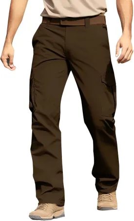 Tactical Work Cargo Pants for Men Ripstop Waterproof Stretch Pants Quick Dry Comfortable Utility Outdoor Apparel