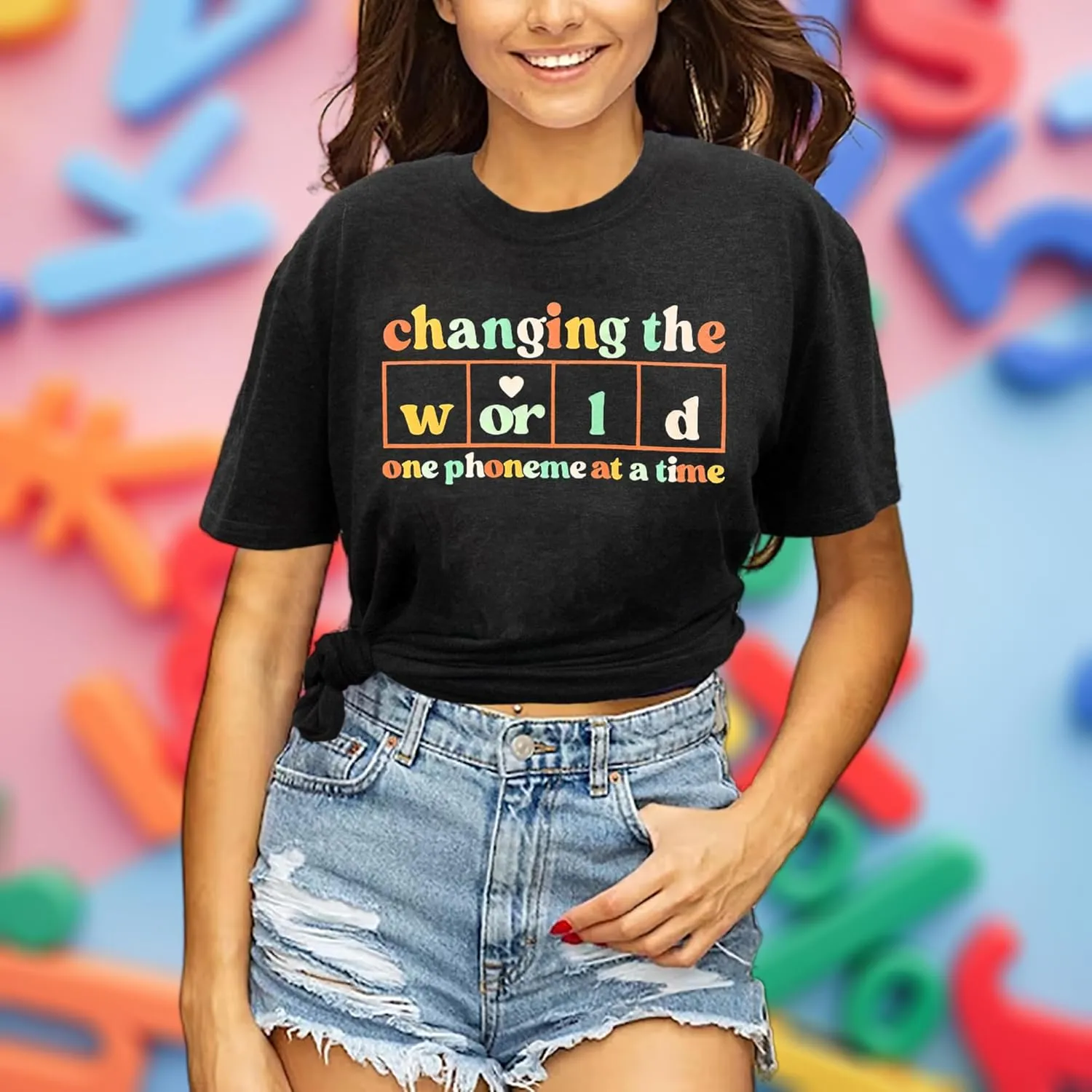 Teacher Shirts for Women Funny Teacher Life Graphic Tees Casual Inspirational Teaching T Shirt for Teacher's Day